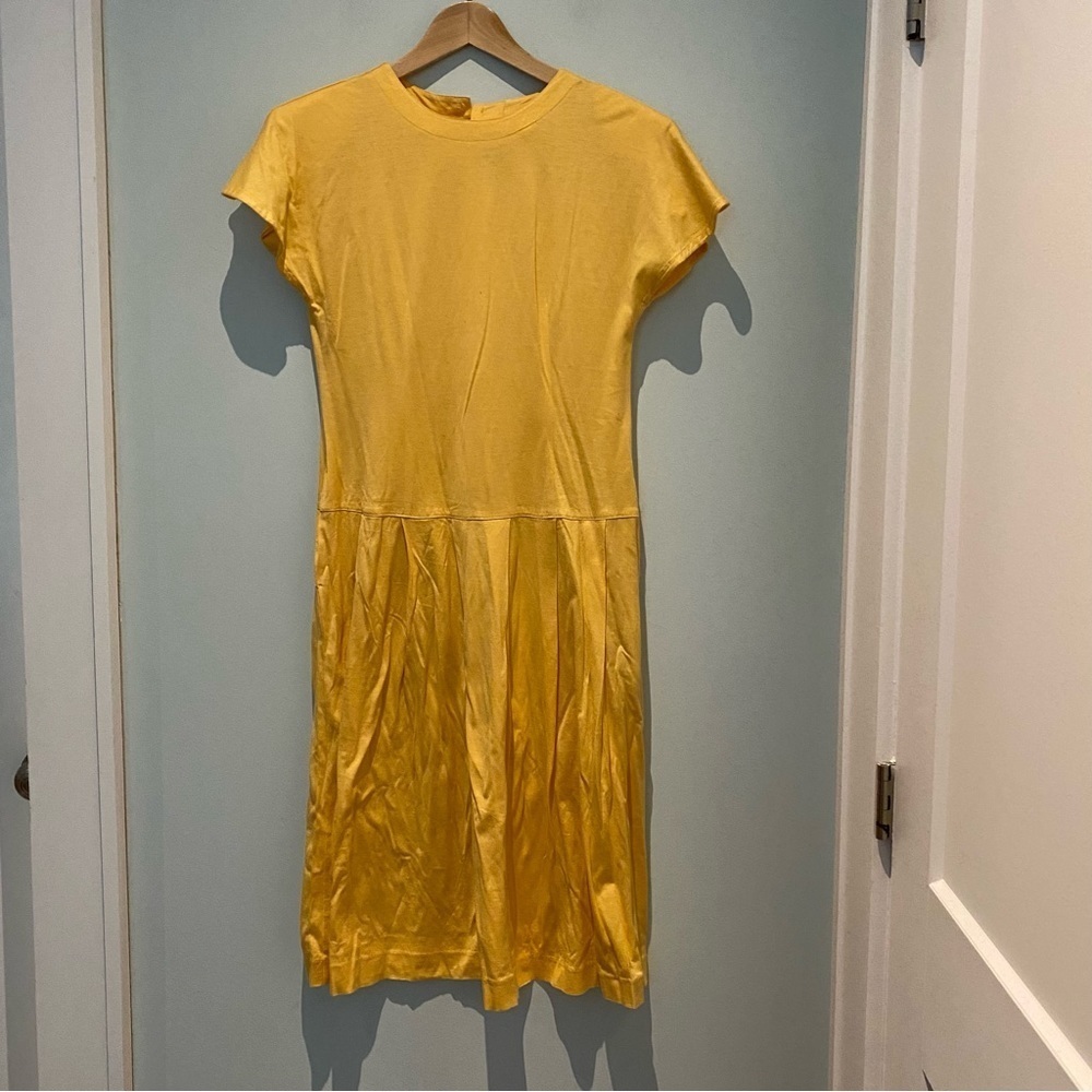 Vintage Cacharel cotton flutter sleeved midi sundress